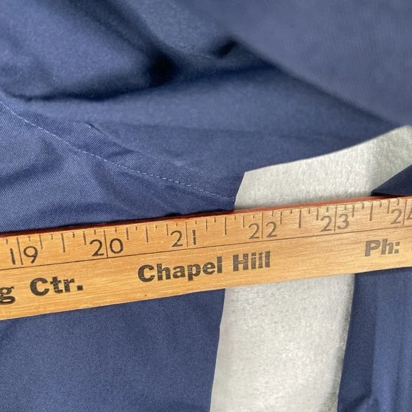 UNTUCKit Shirt men's Medium Button Up Performance Stretch Blue Casual Pocket - Picture 10 of 12